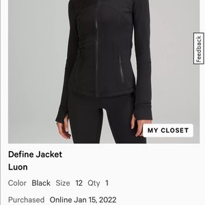 Lululemon Define Lyon Jacket